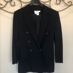 AnnTaylor black blazer wool size 2 vintage